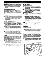 Предварительный просмотр 20 страницы Craftsman 315.21449 Owner'S Manual