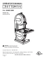 Preview for 1 page of Craftsman 315.214770 Operator'S Manual