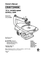 Craftsman 315.216360 Owner'S Manual preview