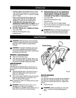 Preview for 19 page of Craftsman 315.216360 Owner'S Manual