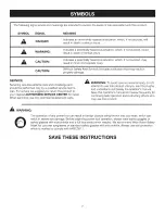 Предварительный просмотр 7 страницы Craftsman 315.218291 Operator'S Manual