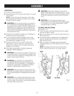 Предварительный просмотр 16 страницы Craftsman 315.218291 Operator'S Manual