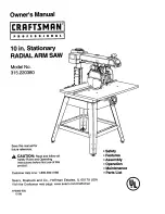 Craftsman 315.220100 Owner'S Manual preview