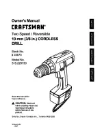 Preview for 1 page of Craftsman 315.220730 Owner'S Manual