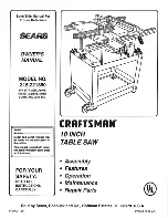 Craftsman 315.221850 Owner'S Manual preview