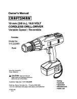 Craftsman 315.222560 Owner'S Manual preview