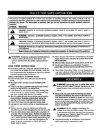 Preview for 2 page of Craftsman 315.22283A Operator'S Manual