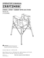 Craftsman 315.223400 Operator'S Manual preview