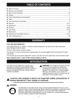 Preview for 2 page of Craftsman 315.243130 Operator'S Manual