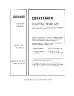 Preview for 16 page of Craftsman 315.25790 Owner'S Manual