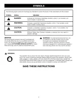 Предварительный просмотр 6 страницы Craftsman 315.265030 Operator'S Manual