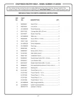 Предварительный просмотр 21 страницы Craftsman 315.265030 Operator'S Manual