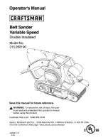 Craftsman 315.268190 Operator'S Manual preview