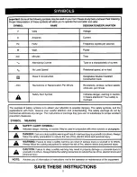 Preview for 5 page of Craftsman 315.269390 Operator'S Manual