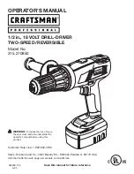 Craftsman 315.270850 Operator'S Manual preview