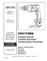 Craftsman 315.271890 Owner'S Manual предпросмотр