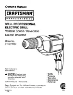 Craftsman 315.273990 Owner'S Manual предпросмотр