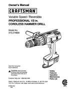 Craftsman 315.274990 Owner'S Manual предпросмотр