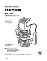 Craftsman 315.275 Owner'S Manual предпросмотр