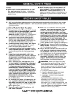 Preview for 4 page of Craftsman 315.275121 Operator'S Manual