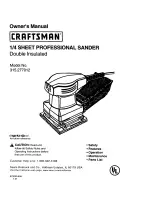 Craftsman 315.277012 Owner'S Manual preview