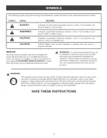 Preview for 6 page of Craftsman 315.277150 Operator'S Manual