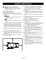 Preview for 3 page of Craftsman 315.CG1150 Operator'S Manual