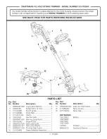 Preview for 11 page of Craftsman 315.CR2000 Operator'S Manual