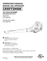 Craftsman 315.CR2100 Operator'S Manual preview