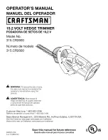 Craftsman 315.CR2600 Operator'S Manual предпросмотр