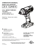 Craftsman 315.ID2000 Operator'S Manual preview
