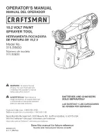 Preview for 1 page of Craftsman 315.SS630 Operator'S Manual