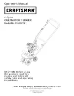 Craftsman 316.292701 Operator'S Manual preview