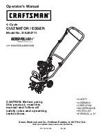 Preview for 1 page of Craftsman 316.292711 Operator'S Manual