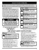 Preview for 3 page of Craftsman 316.292711 Operator'S Manual