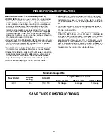 Preview for 6 page of Craftsman 316.34107 Operator'S Manual