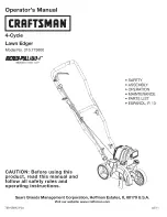 Preview for 1 page of Craftsman 316.773800 Operator's Operator'S Manual