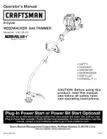 Craftsman 316.791150 Operator'S Manual предпросмотр