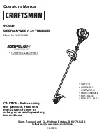 Предварительный просмотр 1 страницы Craftsman 316.79191 Operator'S Manual