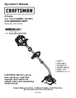 Craftsman 316.79192 Operator'S Manual предпросмотр