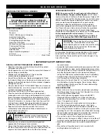 Preview for 2 page of Craftsman 316.79192 Operator'S Manual