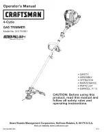 Preview for 1 page of Craftsman 316.791961 Operator'S Manual