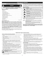 Preview for 2 page of Craftsman 316.791961 Operator'S Manual