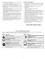 Предварительный просмотр 4 страницы Craftsman 316.792410 Operator'S Manual