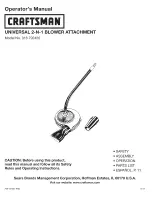 Preview for 1 page of Craftsman 316.792420 Operator'S Manual