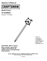 Preview for 1 page of Craftsman 316.79248 Operator'S Manual