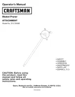 Preview for 1 page of Craftsman 316.792480 Operator'S Manual