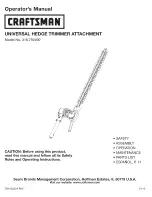 Preview for 1 page of Craftsman 316.792490 Operator'S Manual