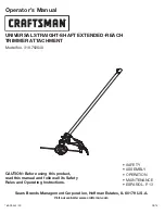 Предварительный просмотр 1 страницы Craftsman 316.792640 Operator'S Manual