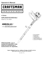 Preview for 17 page of Craftsman 316.794801 Operator'S Manual